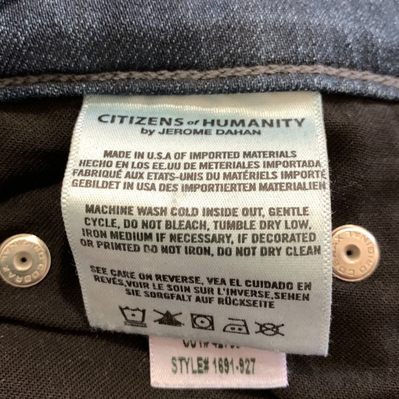 Citizens of Humanity Rocket High Rise Skinny Studded Ventana Jeans Blue - Picture 16 of 16